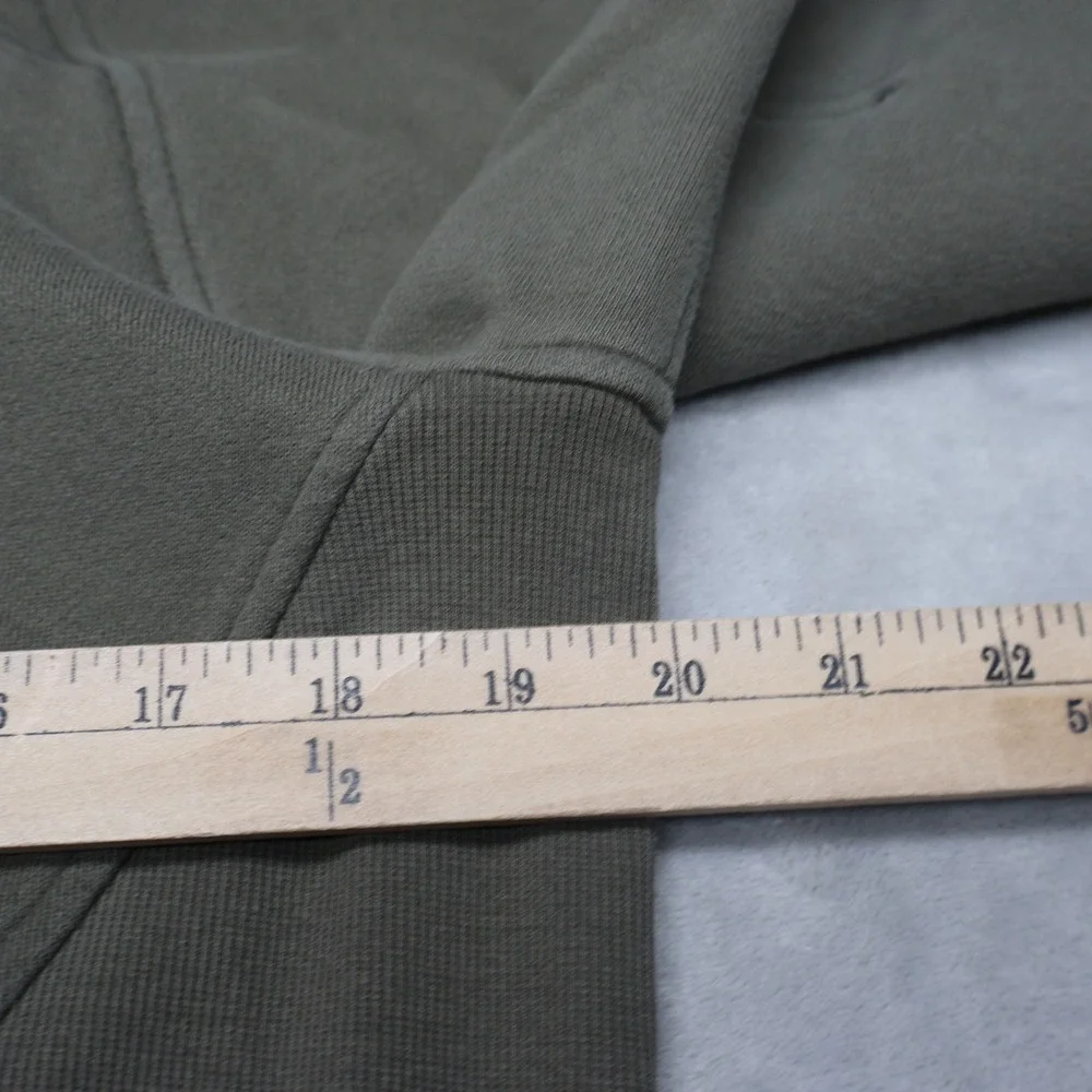 Lululemon Sweatshirt Women XS/S Green Scuba Pullover Ribbed‎ 1/4 Zip Oversized